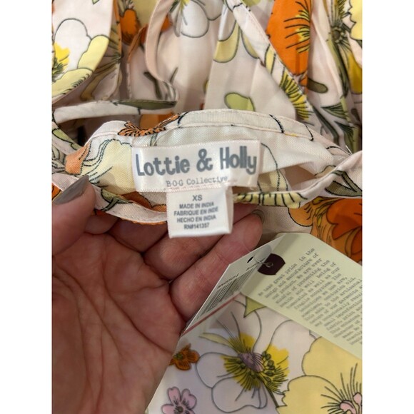 NWT XS Lottie and Holly pink floral dress - Picture 3 of 4